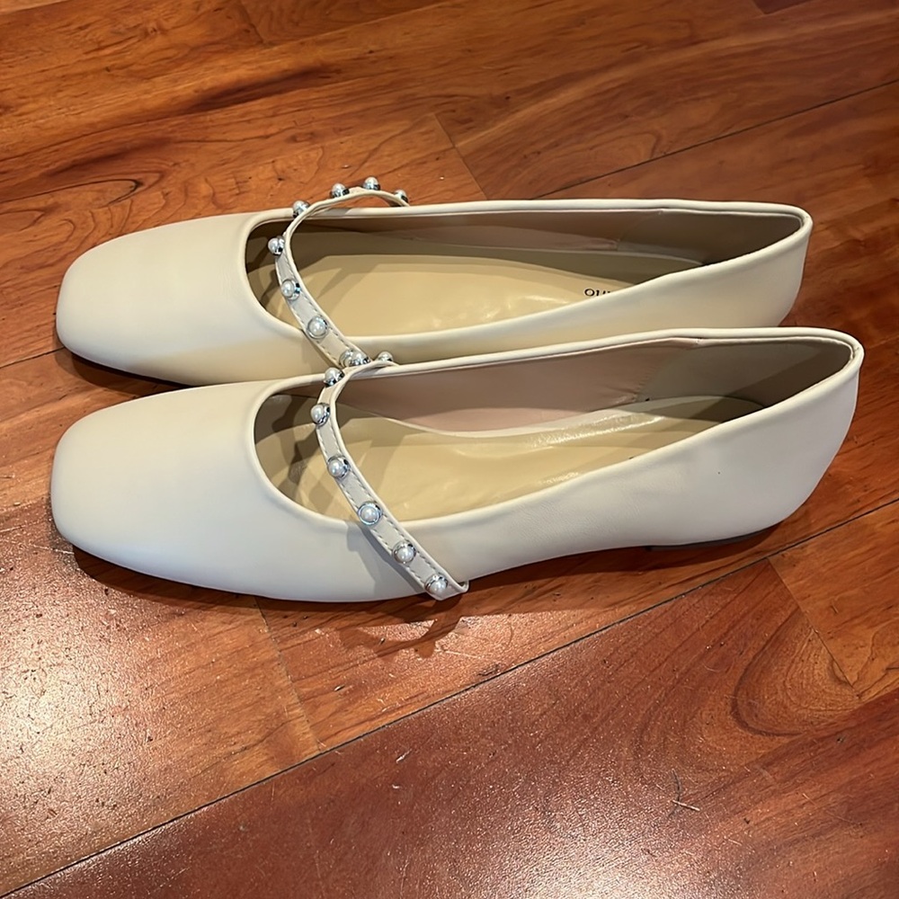 NWT C.Paravano Leather Ballet Flats - Picture 8 of 10